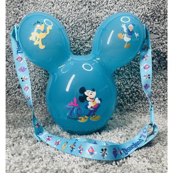 2025 Disneyland 70th Celebration Mickey Balloon Light Up Popcorn Bucket New - Picture 1 of 16